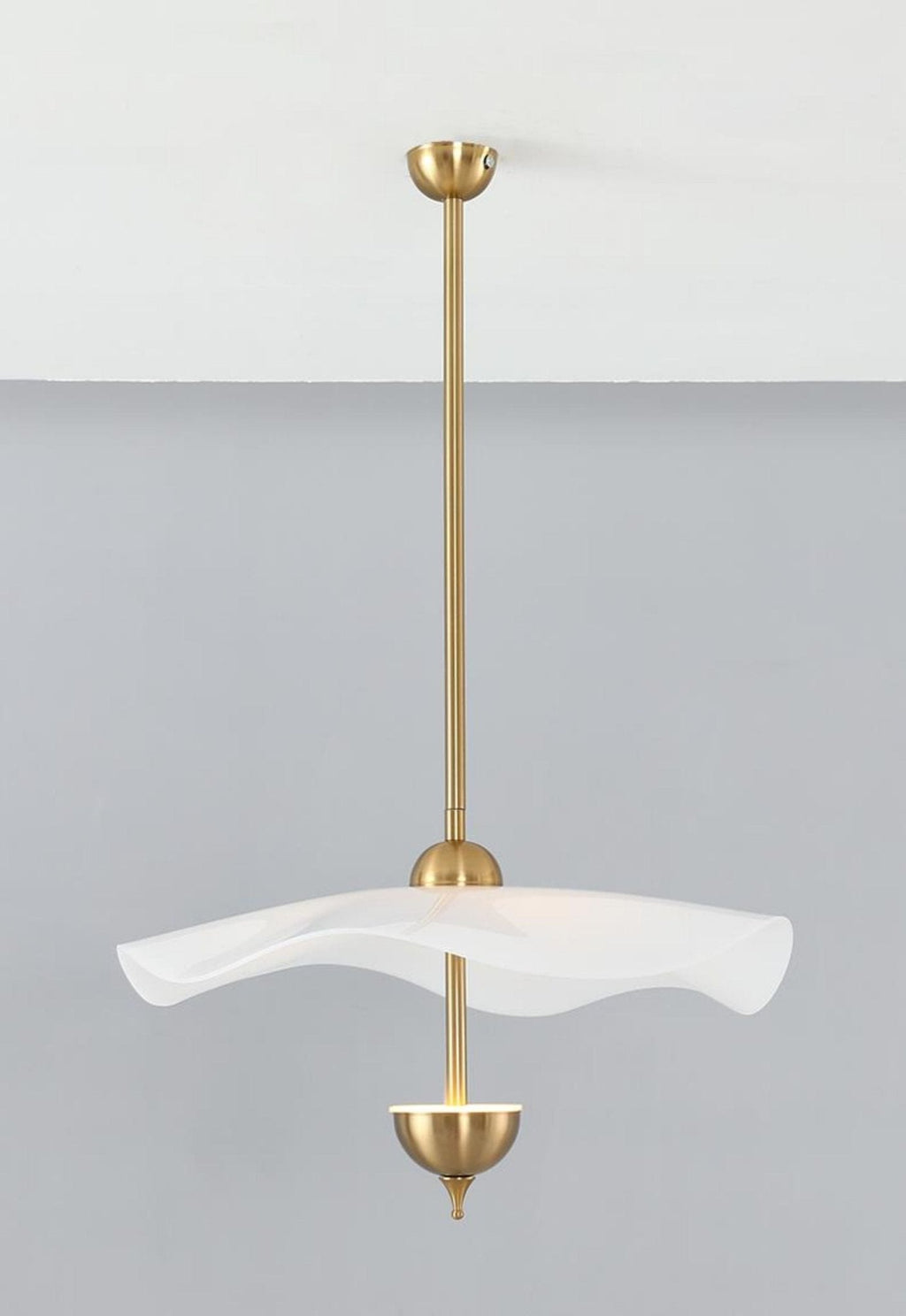 Doppelte Biscuit-Hängeleuchte Weiß Gold Rund Opal Weiß Acrylschirm Designbeleuchtung Dekorativ für Wohnzimmer Essbereich Schlafzimmer Modern Skandinavisches Interieur - Lamylie