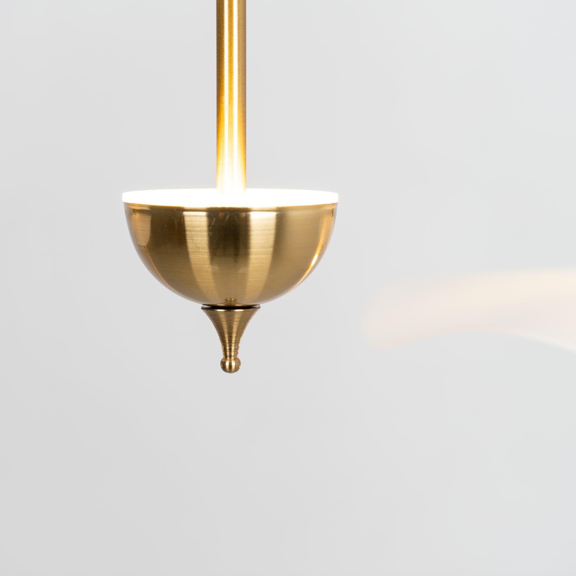 Doppelte Biscuit-Hängeleuchte Weiß Gold Rund Opal Weiß Acrylschirm Designbeleuchtung Dekorativ für Wohnzimmer Essbereich Schlafzimmer Modern Skandinavisches Interieur - Lamylie