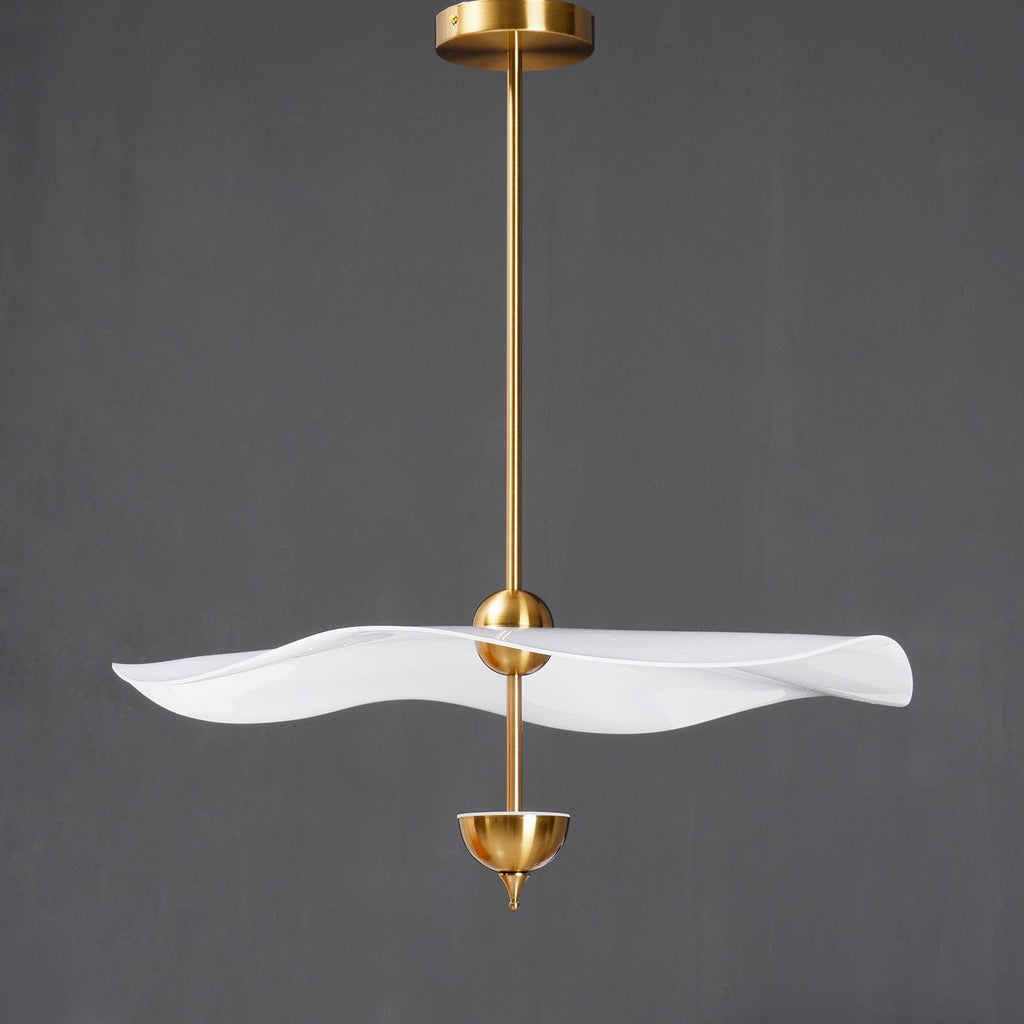 Doppelte Biscuit-Hängeleuchte Weiß Gold Rund Opal Weiß Acrylschirm Designbeleuchtung Dekorativ für Wohnzimmer Essbereich Schlafzimmer Modern Skandinavisches Interieur - Lamylie