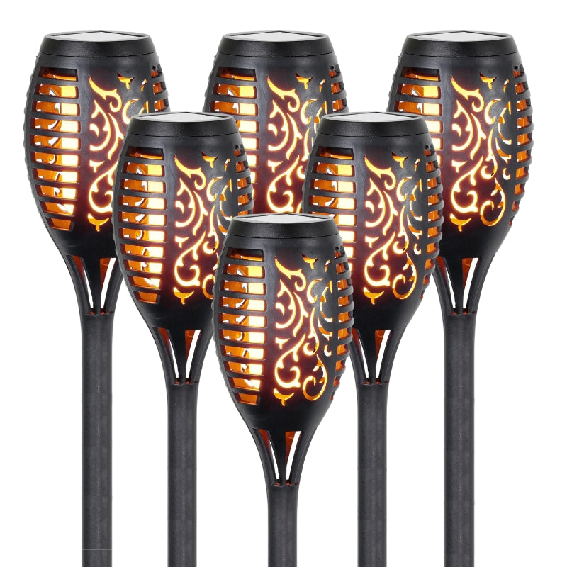 Solar Garden Torch with Flickering Flame | LED Solar Outdoor Lighting for Garden and Terrace - Lamylie
