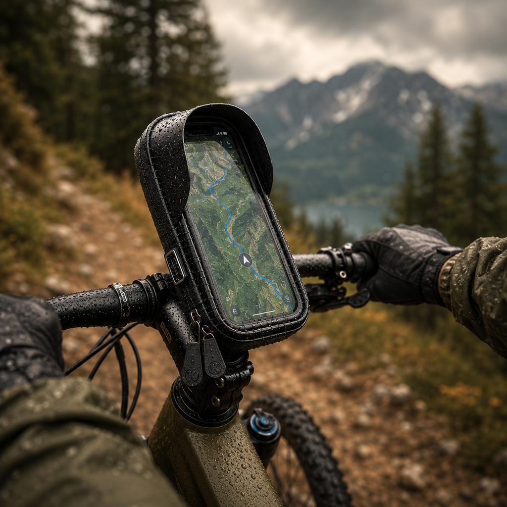 Waterdichte telefoonhouder voor de fiets met touchscreen | tot 6,4 inch - Lamylie