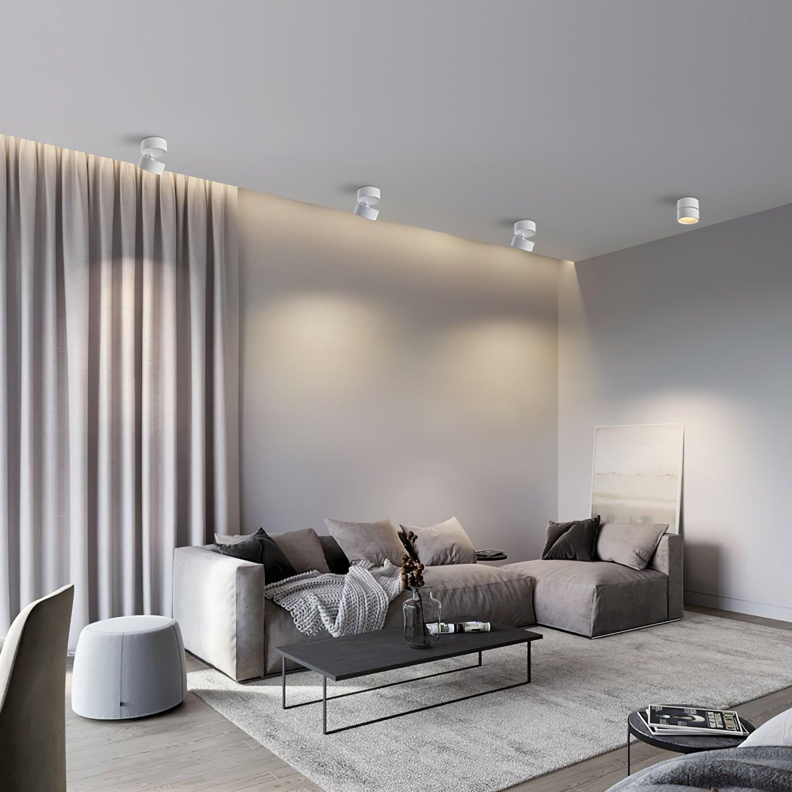 Spot LED reglabil pentru tavan, cu design scandinav modern | Alb cald 3000K - Lamylie