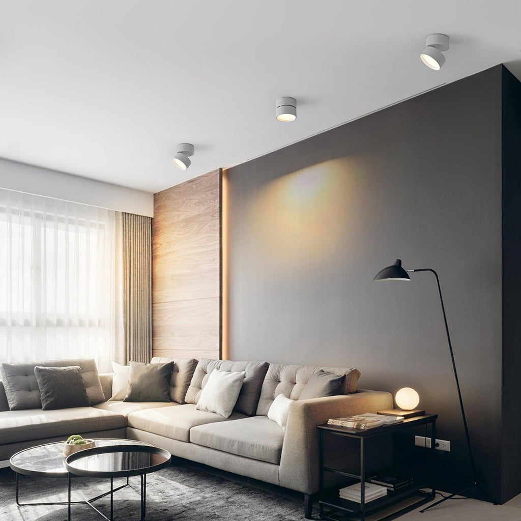 Spot LED reglabil pentru tavan, cu design scandinav modern | Alb cald 3000K - Lamylie