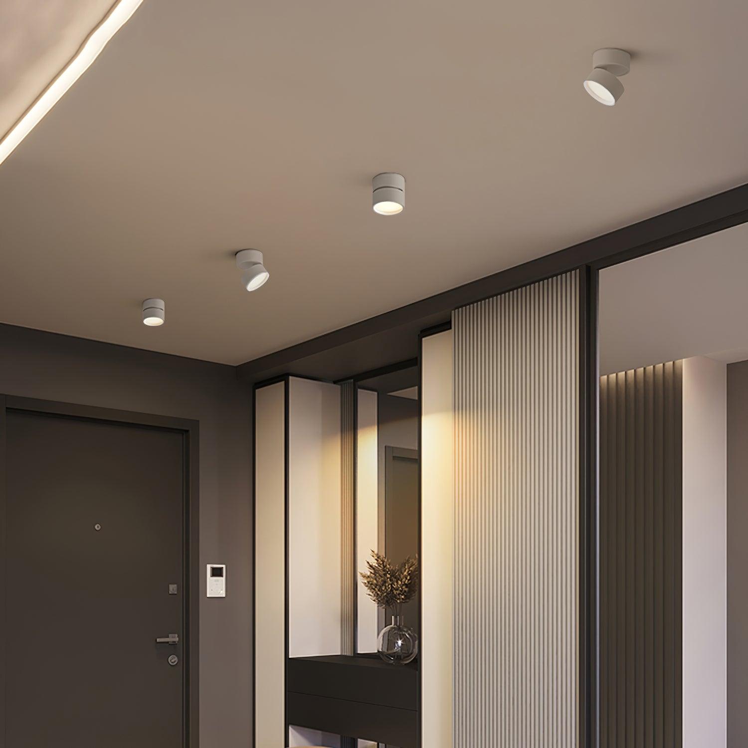 Spot LED reglabil pentru tavan, cu design scandinav modern | Alb cald 3000K - Lamylie