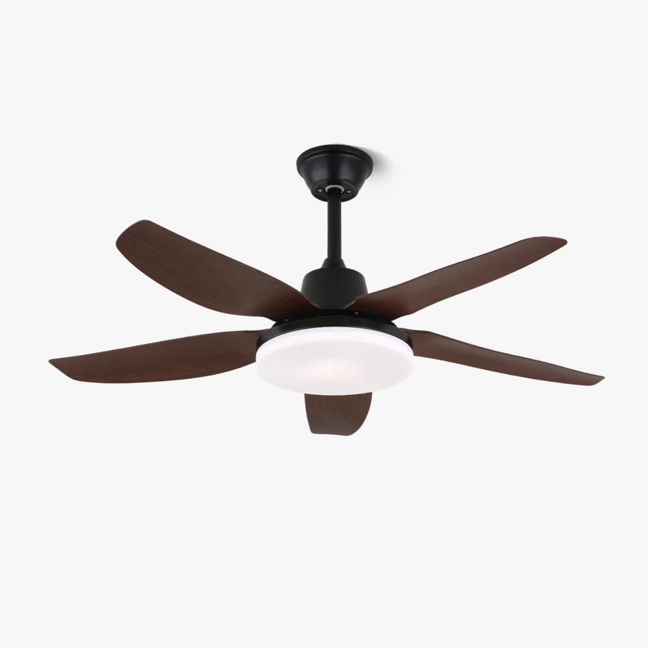 Ventilateur de plafond moderne Luvo avec éclairage et finition bois | Ø122 cm | Avec télécommande | LED incluse | 6 vitesses - Lamylie
