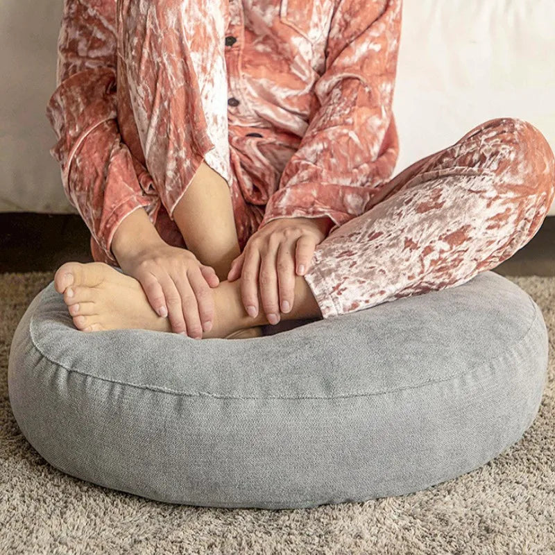 Comfortable Round Cushion for Yoga and Meditation – Floor Support Pillow for Mindfulness and Relaxation - Lamylie