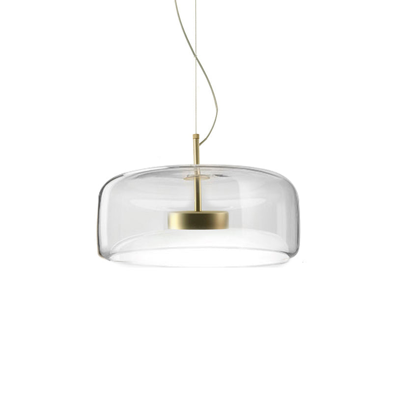 Lámpara colgante de cristal Astra — Luminaria de techo transparente