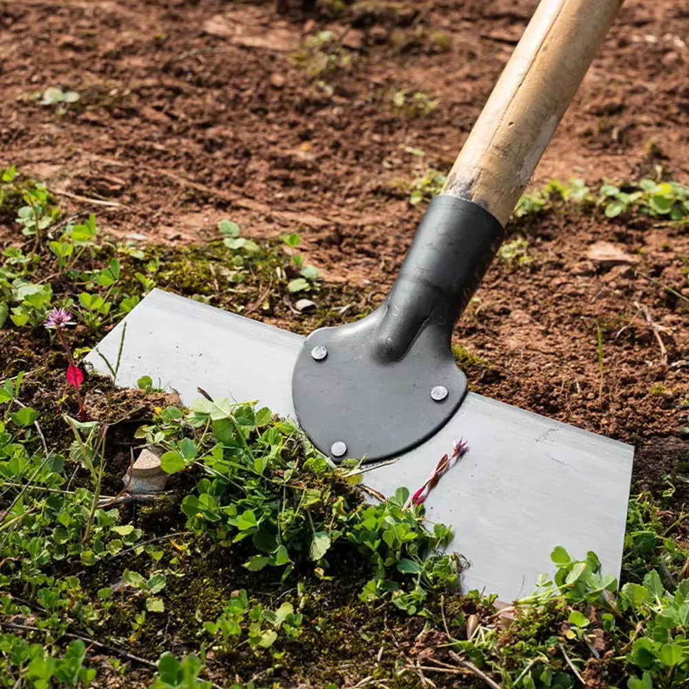 Garden Hoe | Broad Steel Blade | Push & Pull | WeedScrape - Lamylie