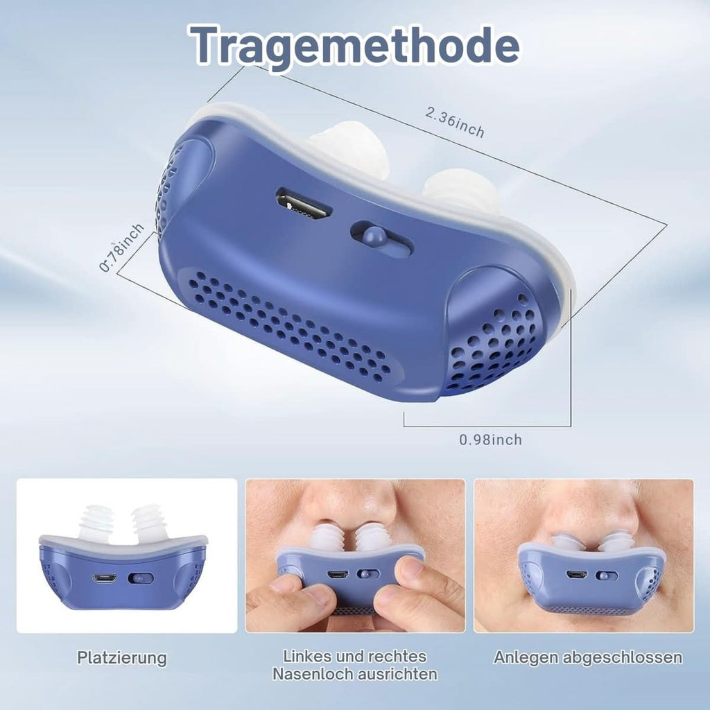 Máquina CPAP compacta para aliviar los ronquidos y tratar la apnea del sueño - Lamylie
