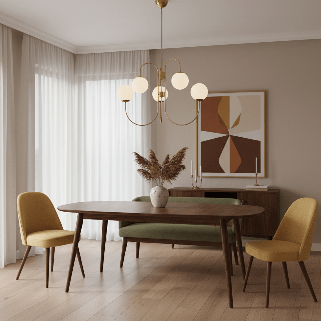 Schwanenhals-Kronleuchter Ø76 cm | 8-flammige Pendelleuchte mit Glasgloben Gold/Schwarz - Lamylie