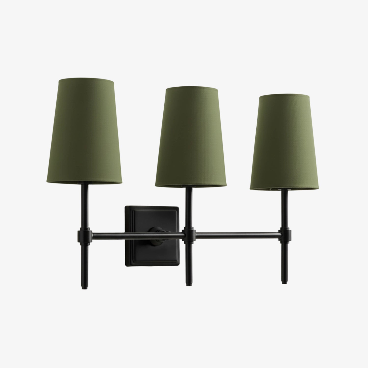 Wall Lamp with Linen Shade - Retro Metal Wall Lighting for Bedroom and Hall - Lamylie