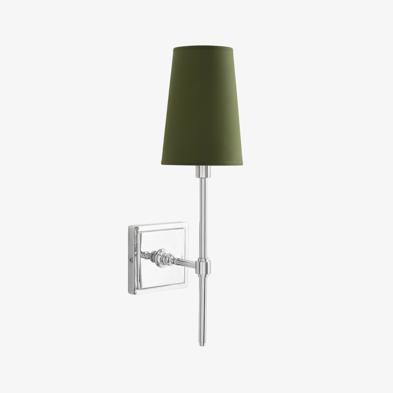 Wall Lamp with Linen Shade - Retro Metal Wall Lighting for Bedroom and Hall - Lamylie