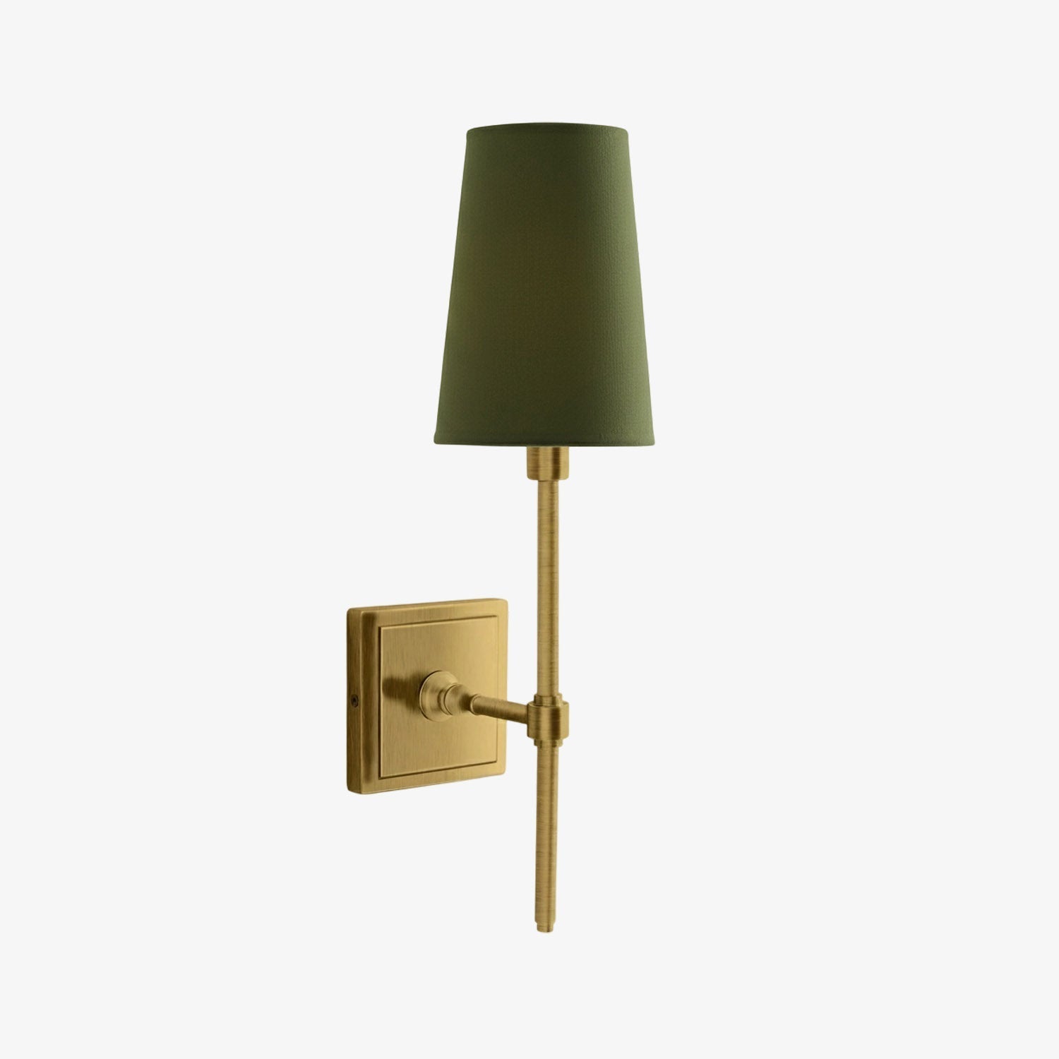 Wall Lamp with Linen Shade - Retro Metal Wall Lighting for Bedroom and Hall - Lamylie