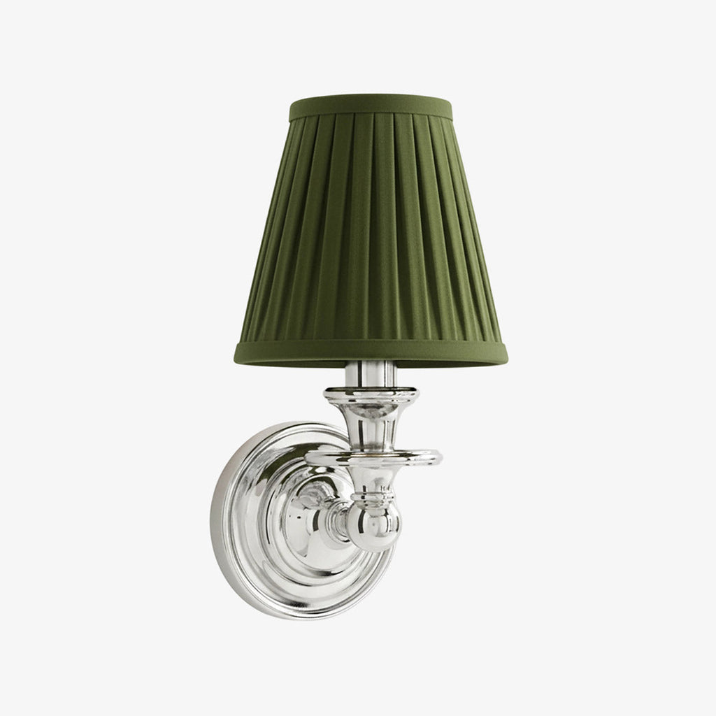 Wall Lamp with Fabric Shade and Gooseneck Arm | Wrought Iron Fixture with Adjustable Reading Lamp - Lamylie