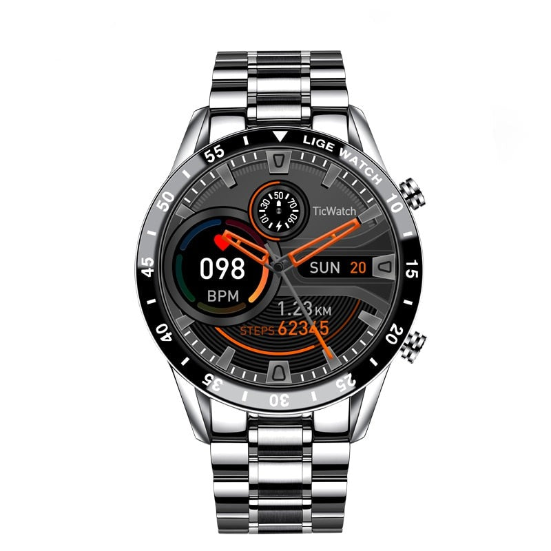 Elegant multifunktionelt smartwatch med stilfuldt design - Lamylie