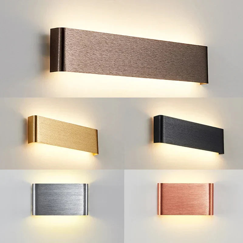 Ultradünne Design Wandleuchte APHRODITE — Moderne Aluminium LED-Wandbeleuchtung mit Acrylschirm - Lamylie