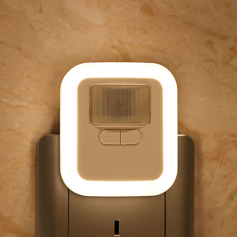 LED noční světlo s pohybovým senzorem – automatické osvětlení stěn a chodeb pro bezpečný pohyb v noci – Lamylie