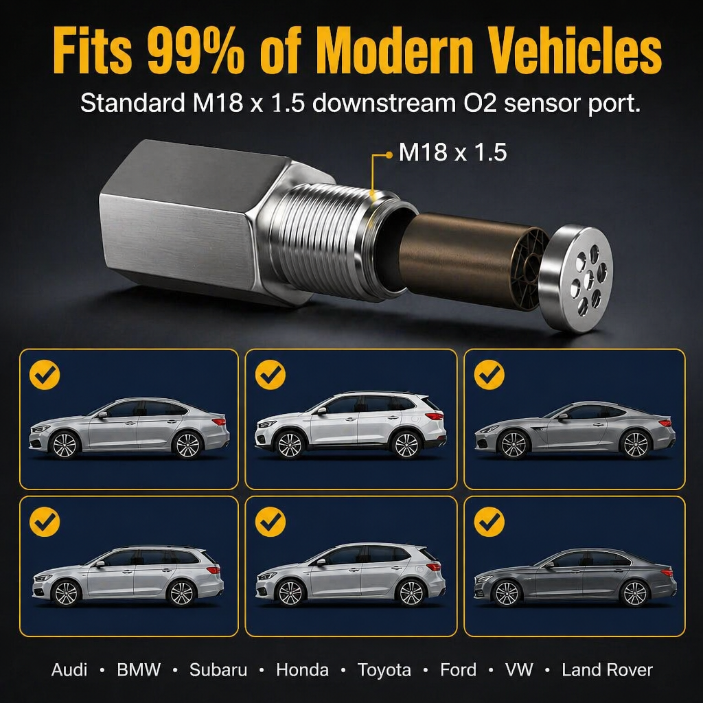 CelClear O2 Sensor Spacer — Kill the Check Engine Light Without Pulling the Cat - Lamylie