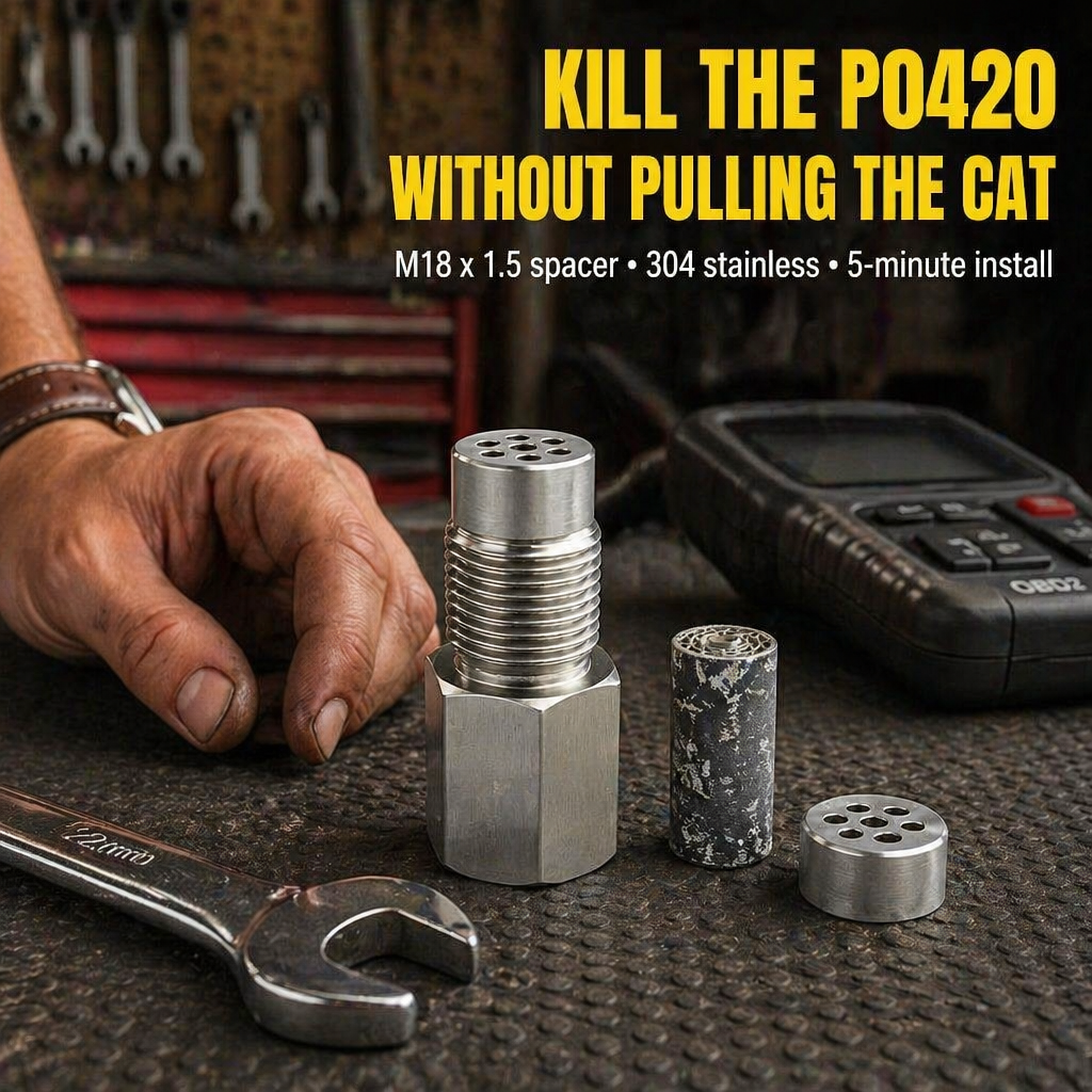 CelClear O2 Sensor Spacer — Kill the Check Engine Light Without Pulling the Cat - Lamylie