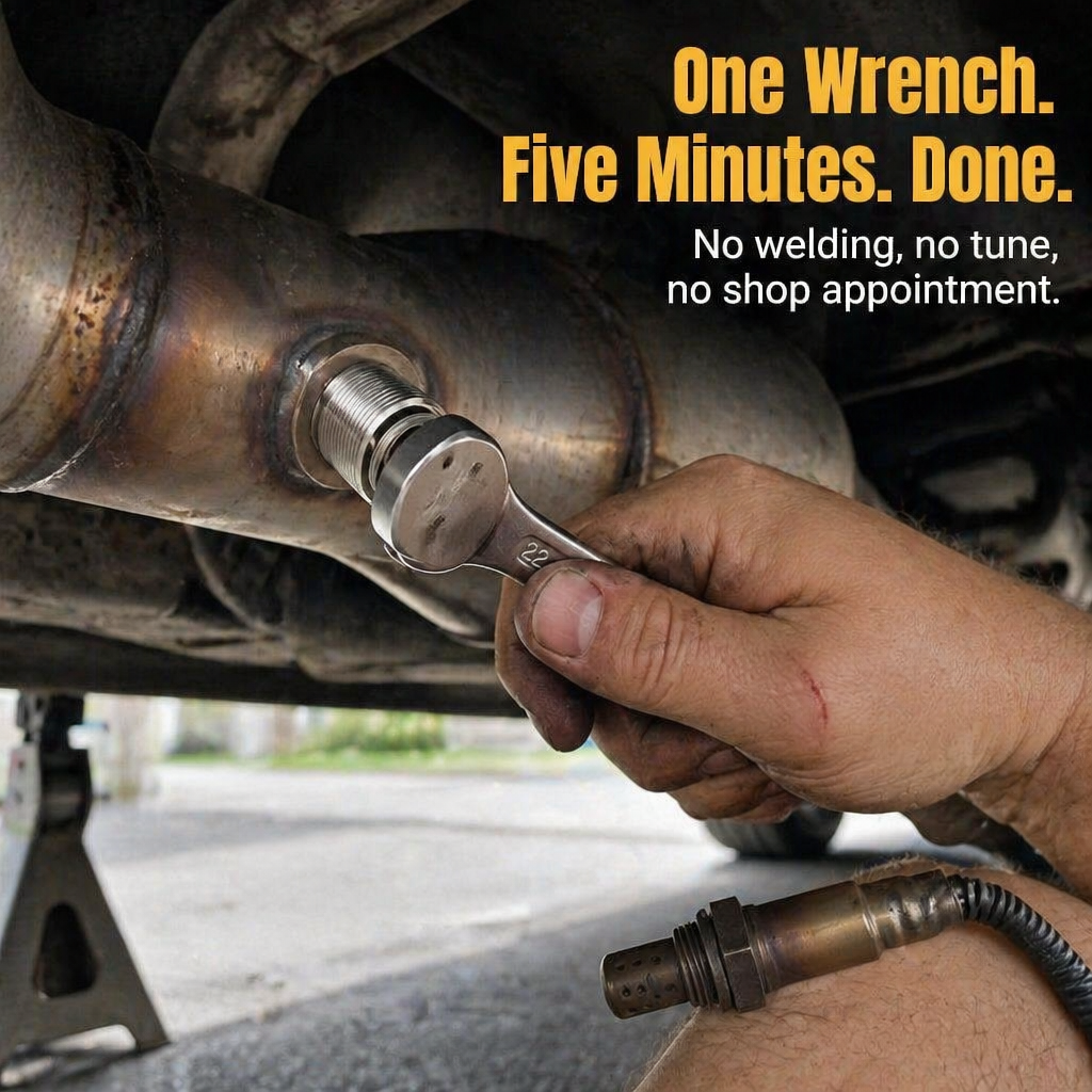 CelClear O2 Sensor Spacer — Kill the Check Engine Light Without Pulling the Cat - Lamylie
