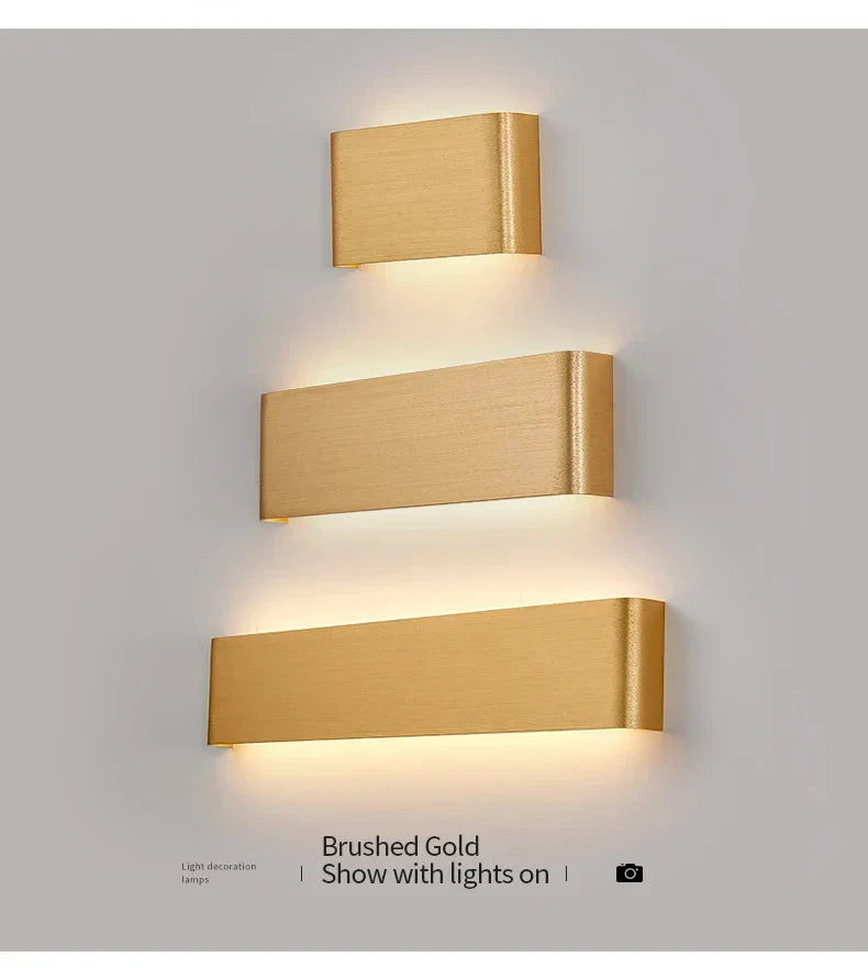 Ultradünne Design Wandleuchte APHRODITE — Moderne Aluminium LED-Wandbeleuchtung mit Acrylschirm - Lamylie