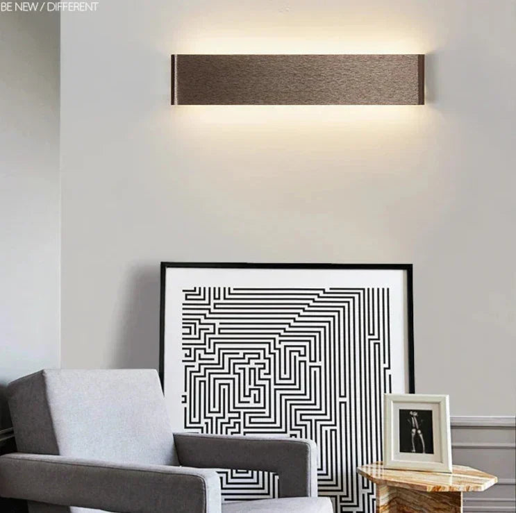 Ultradünne Design Wandleuchte APHRODITE — Moderne Aluminium LED-Wandbeleuchtung mit Acrylschirm - Lamylie