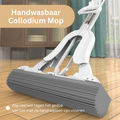Flat Mop with Telescopic Handle and Super Absorbent Wiper Blade | Wringer Mechanism for Floor Cleaning - Lamylie
