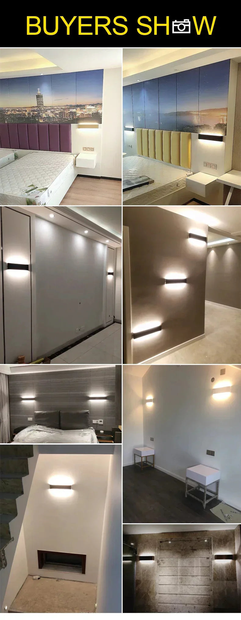 Ultradünne Design Wandleuchte APHRODITE — Moderne Aluminium LED-Wandbeleuchtung mit Acrylschirm - Lamylie