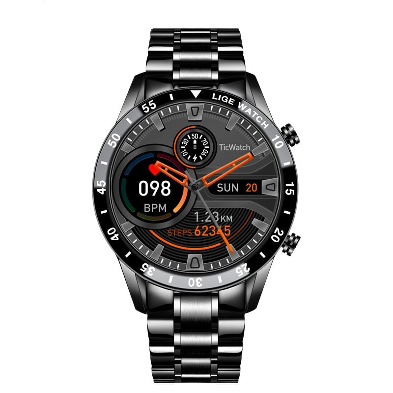 Elegant multifunktionelt smartwatch med stilfuldt design - Lamylie
