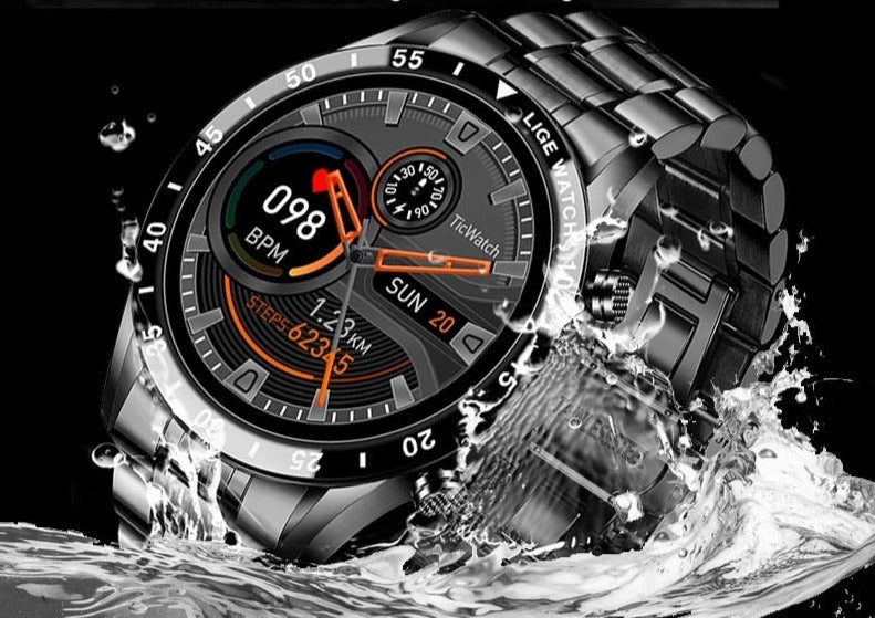 Elegant multifunktionelt smartwatch med stilfuldt design - Lamylie