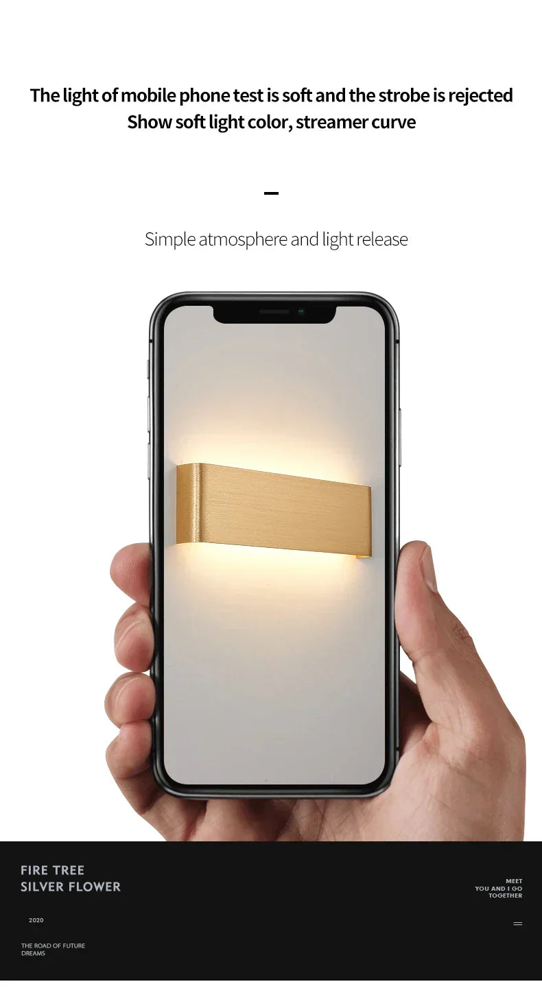 Ultradünne Design Wandleuchte APHRODITE — Moderne Aluminium LED-Wandbeleuchtung mit Acrylschirm - Lamylie