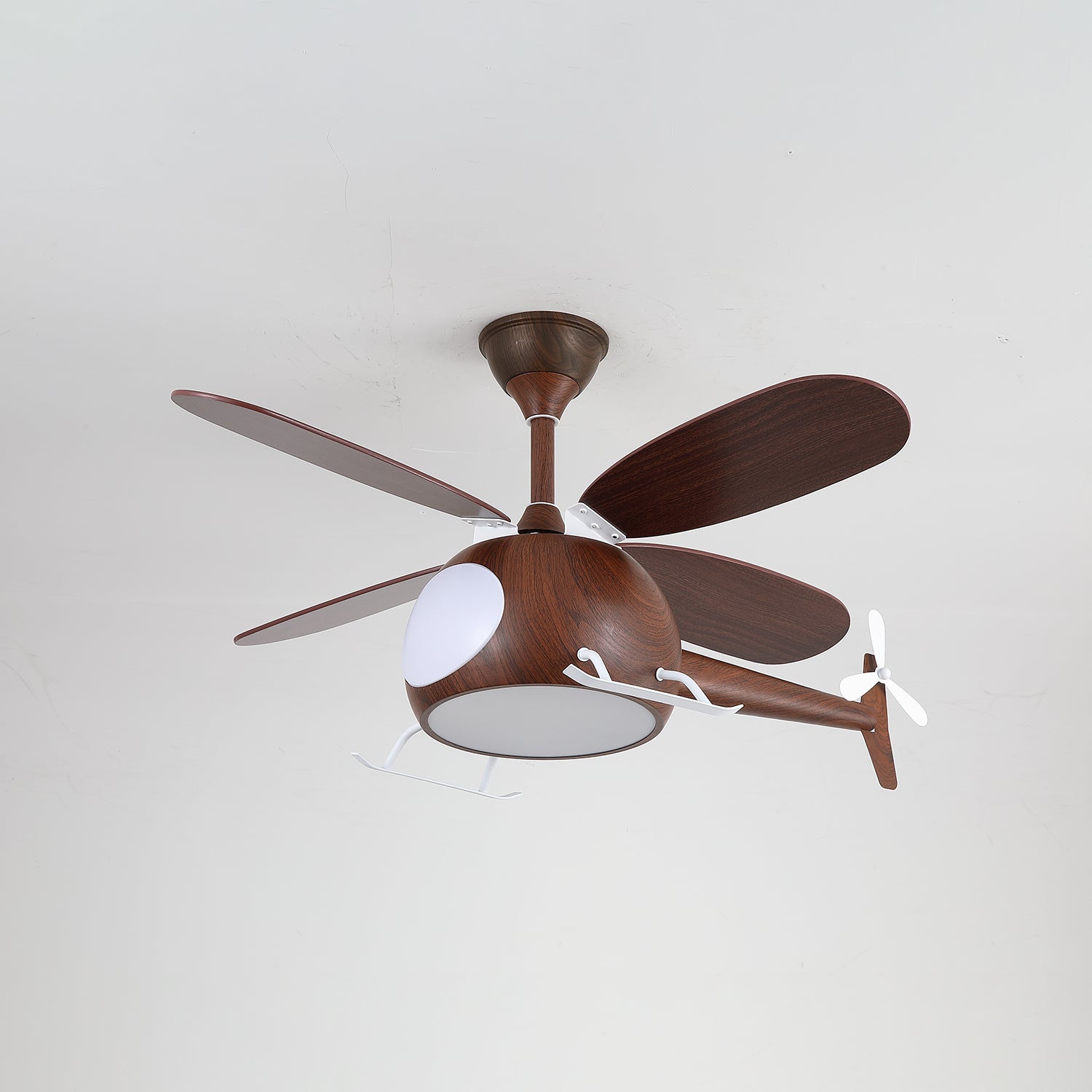 Modern mennyezeti ventilátor világítással gyerekszobába | Fa lapátok, Ø70 cm – Lamylie