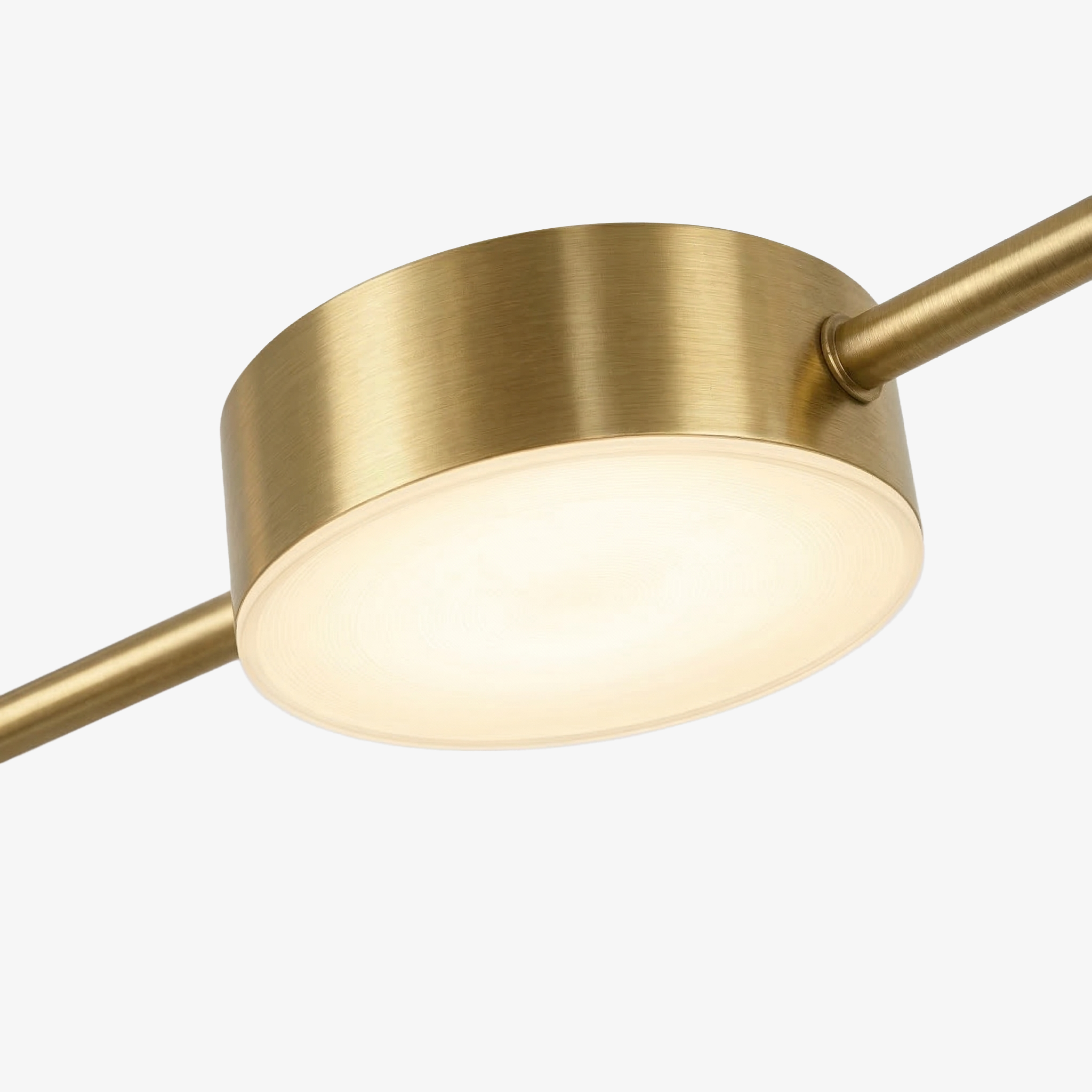 Linear LED Pendant Lamp Helios | Modern Lighting with Metal and Acrylic for Dining Room and Living Room - Lamylie