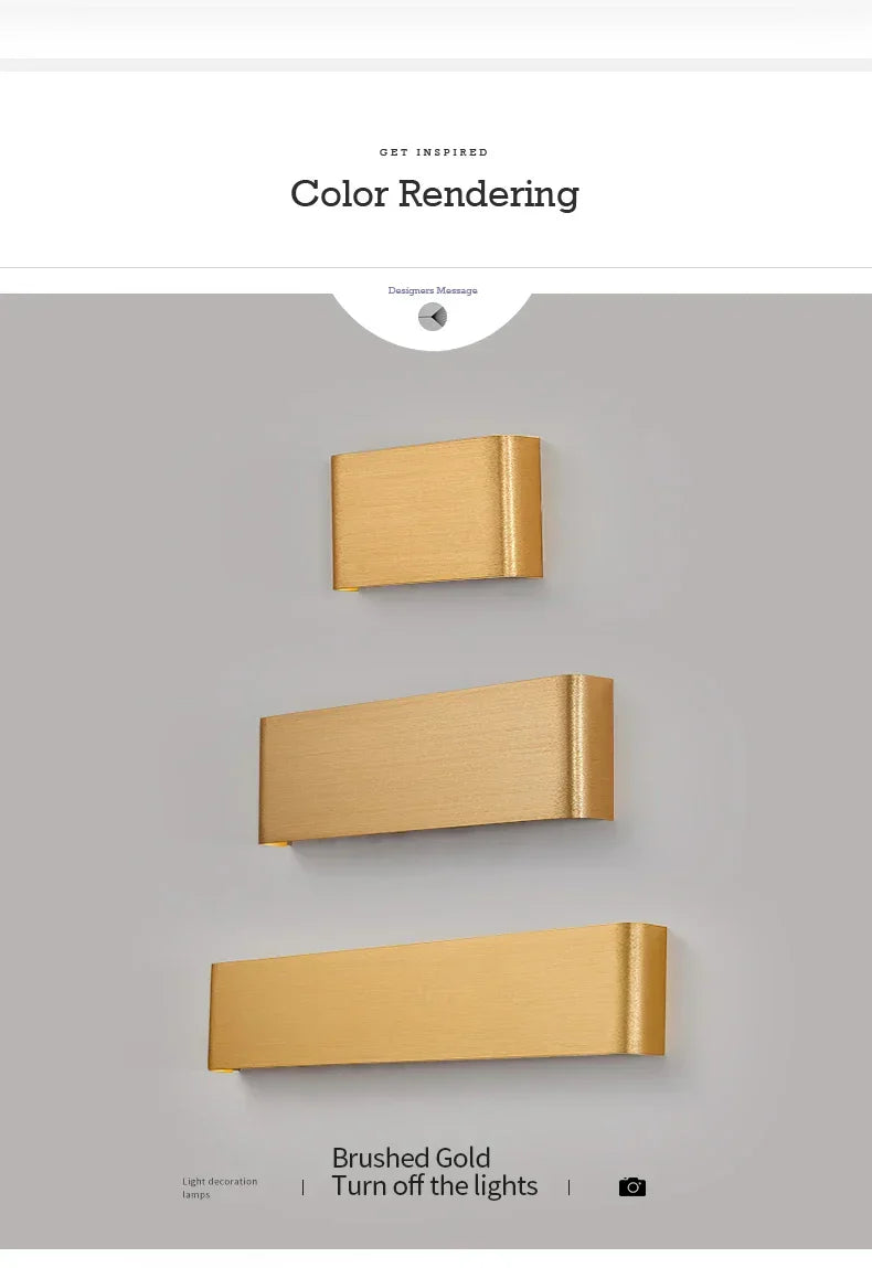 Ultradünne Design Wandleuchte APHRODITE — Moderne Aluminium LED-Wandbeleuchtung mit Acrylschirm - Lamylie