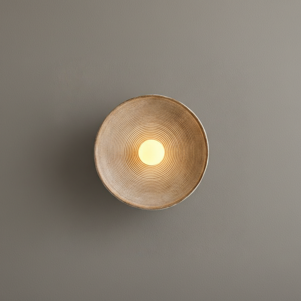 Lampa ścienna Luma — minimalistyczny design inspirowany Japonią, zaokrąglona forma, miękkie rozpraszanie światła