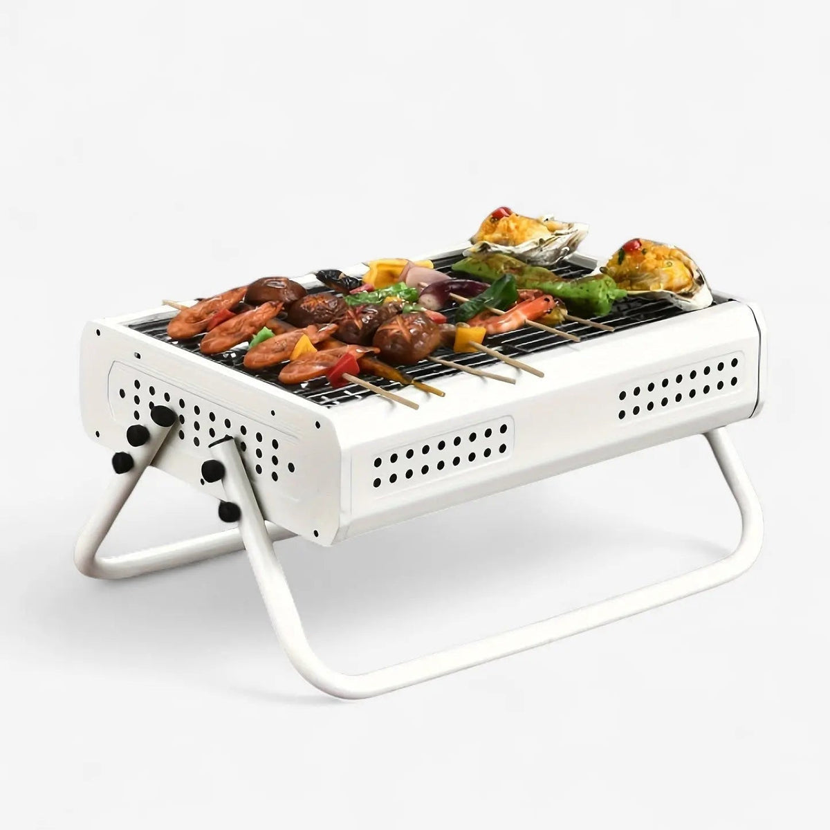 Hiiligrilli | Kannettava | Taitettavat kahvat | GrillGo - Lamylie