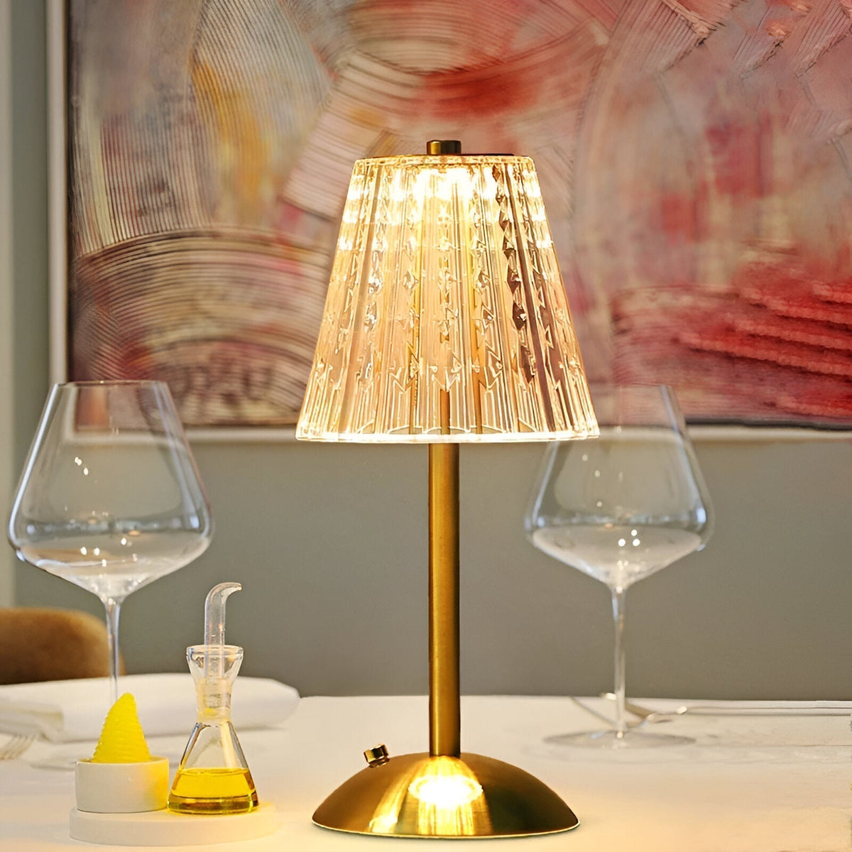 EleGlow - Vintage-Inspired Wireless Table Lamp - Lamylie