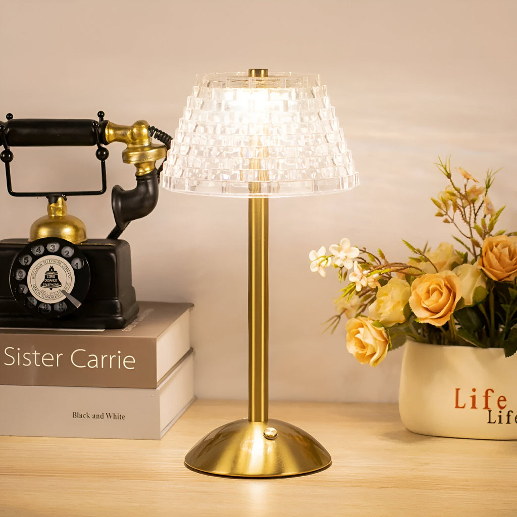 EleGlow - Vintage-Inspired Wireless Table Lamp - Lamylie