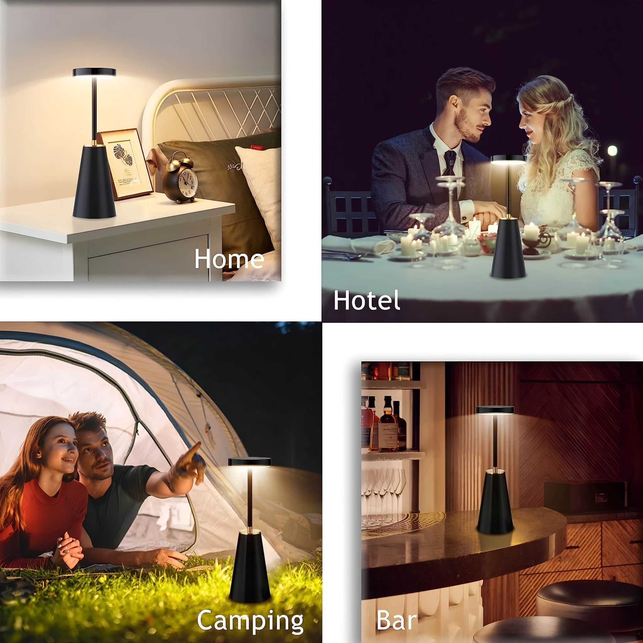 Elegante Lampe – Kabellose Luxus-LED-Tischlampe für moderne Atmosphäre - Lamylie