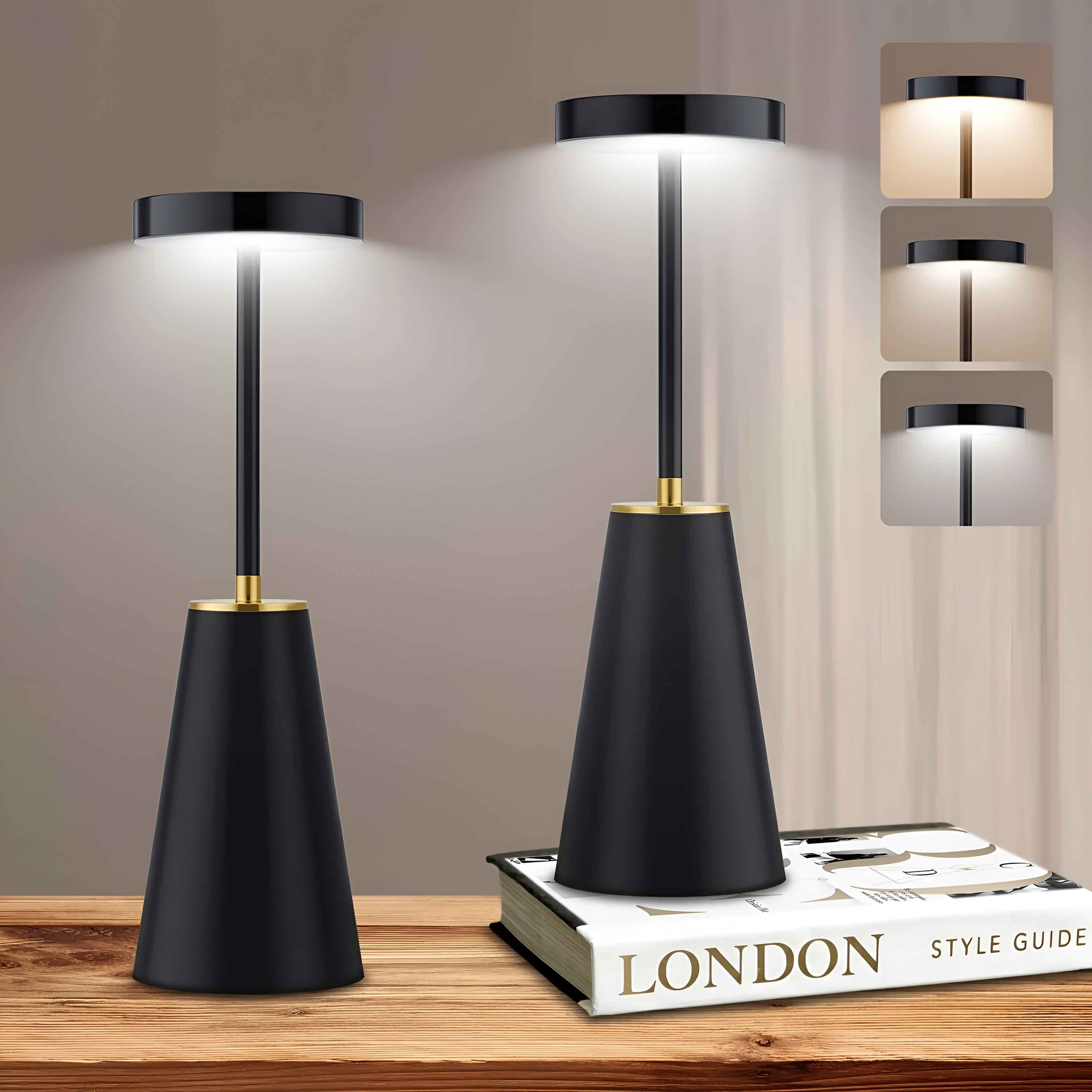 Elegante Lampe – Kabellose Luxus-LED-Tischlampe für moderne Atmosphäre - Lamylie