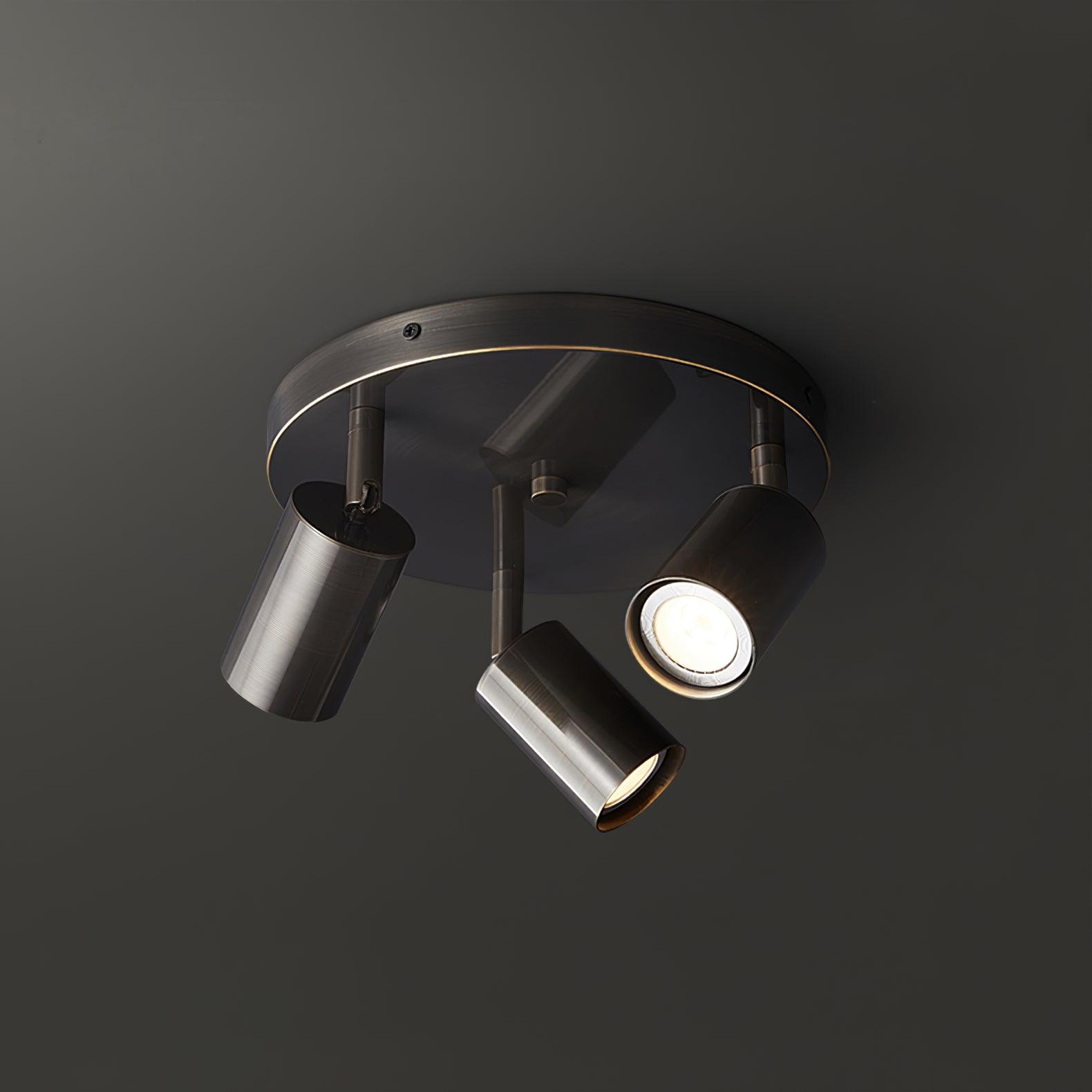 Deckenleuchte Metall Stehleuchte mit Messing-Finish Industrieller Kronleuchter 3 oder 5 Lichtpunkte GU10 Fassung 25W pro Lampe Moderne Pendelleuchte Kupferfarbe Schwarz - Lamylie