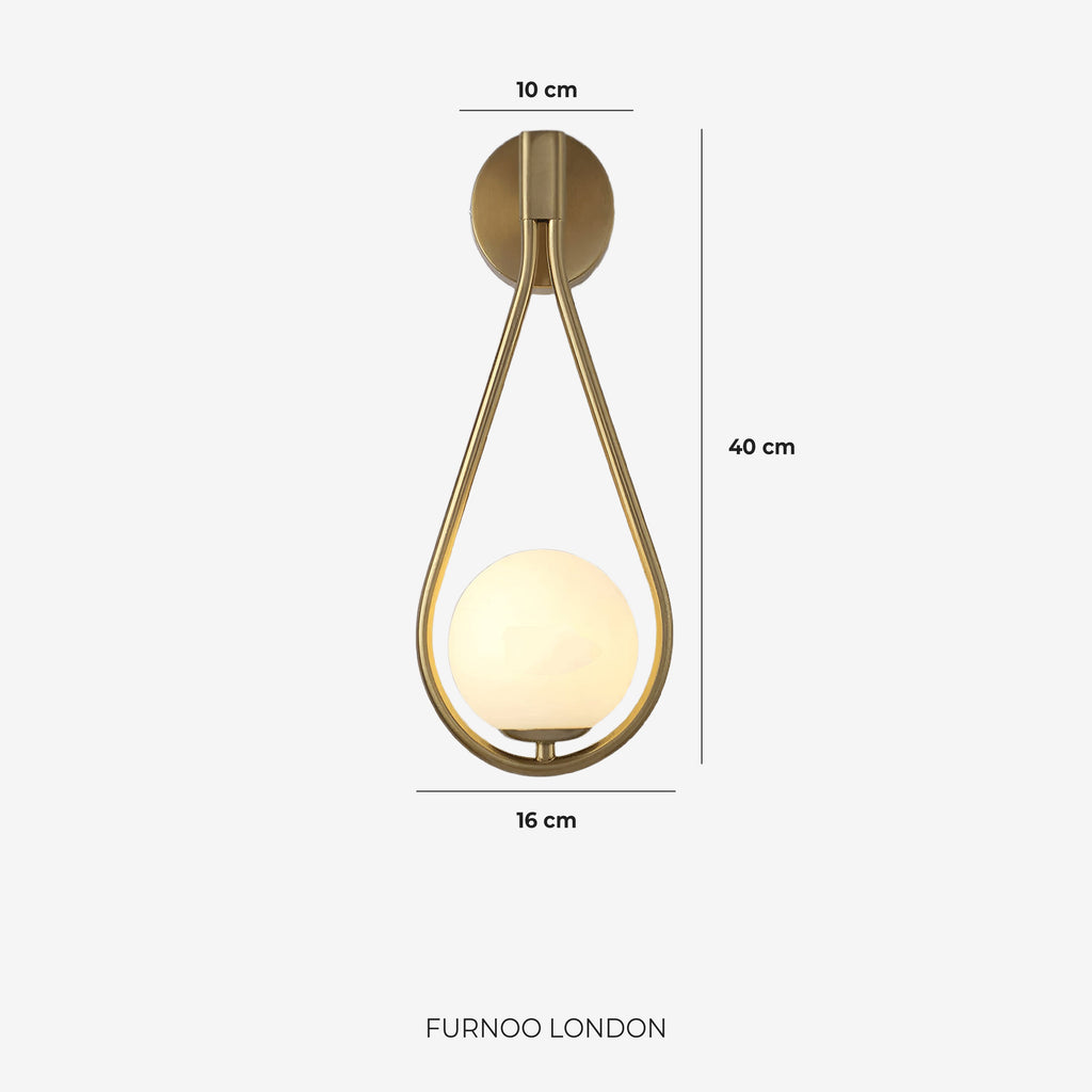 Nordic Wall Lamp with Glass Globe — Minimalist Lighting for Scandinavian Interiors - Lamylie