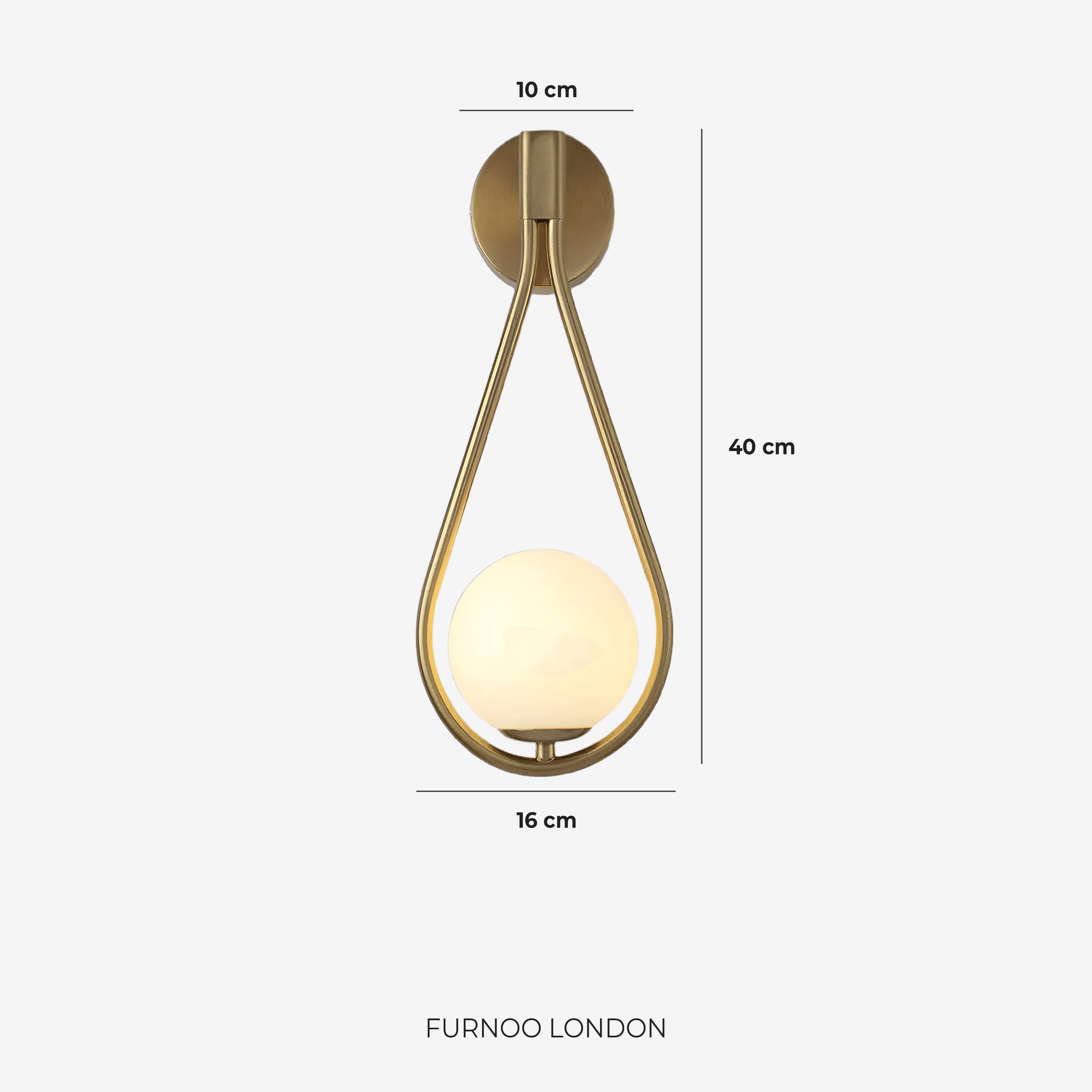 Nordic Wall Lamp with Glass Globe — Minimalist Lighting for Scandinavian Interiors - Lamylie