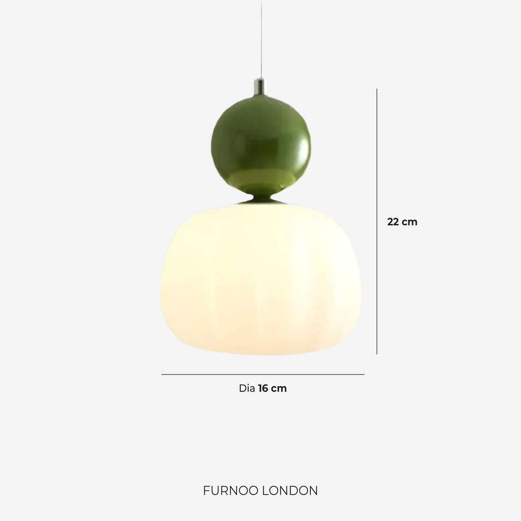 Geometric Pendant Lamp Bauhaus Design Metal Glass E27 | 1 or 3 Light Points Dimmable Ambient Lighting - Lamylie