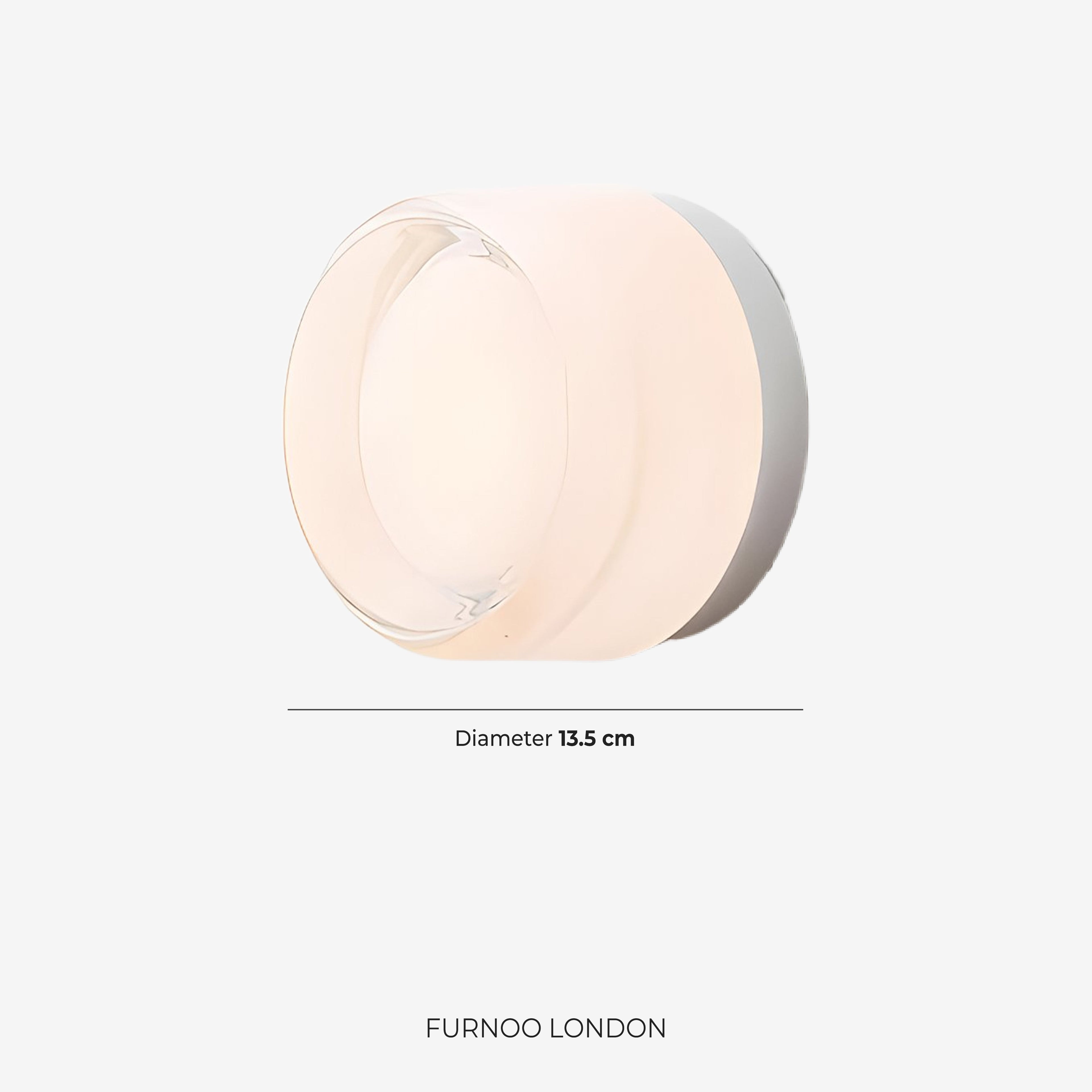 Minimalist LED Wall Lamp Round Aluminum Acrylic Diffuse Light Warm White Modern Design Compact Bedroom Hallway Accent Lighting - Lamylie