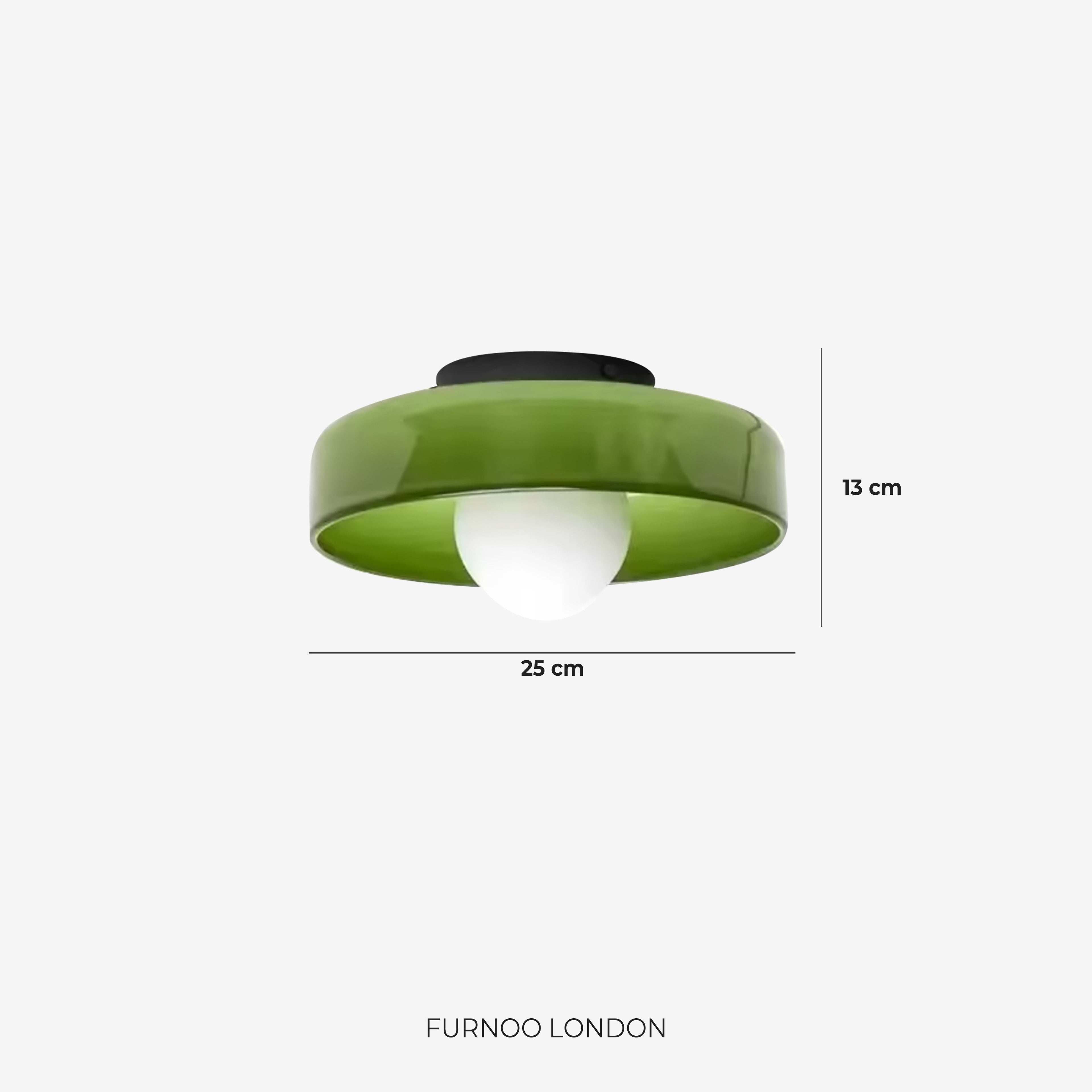 Minimalist Glass Wall and Ceiling Lamp — Modern Lighting for Hallway & Bedroom — Dimmable LED — Ø25 / Ø35 cm - Lamylie