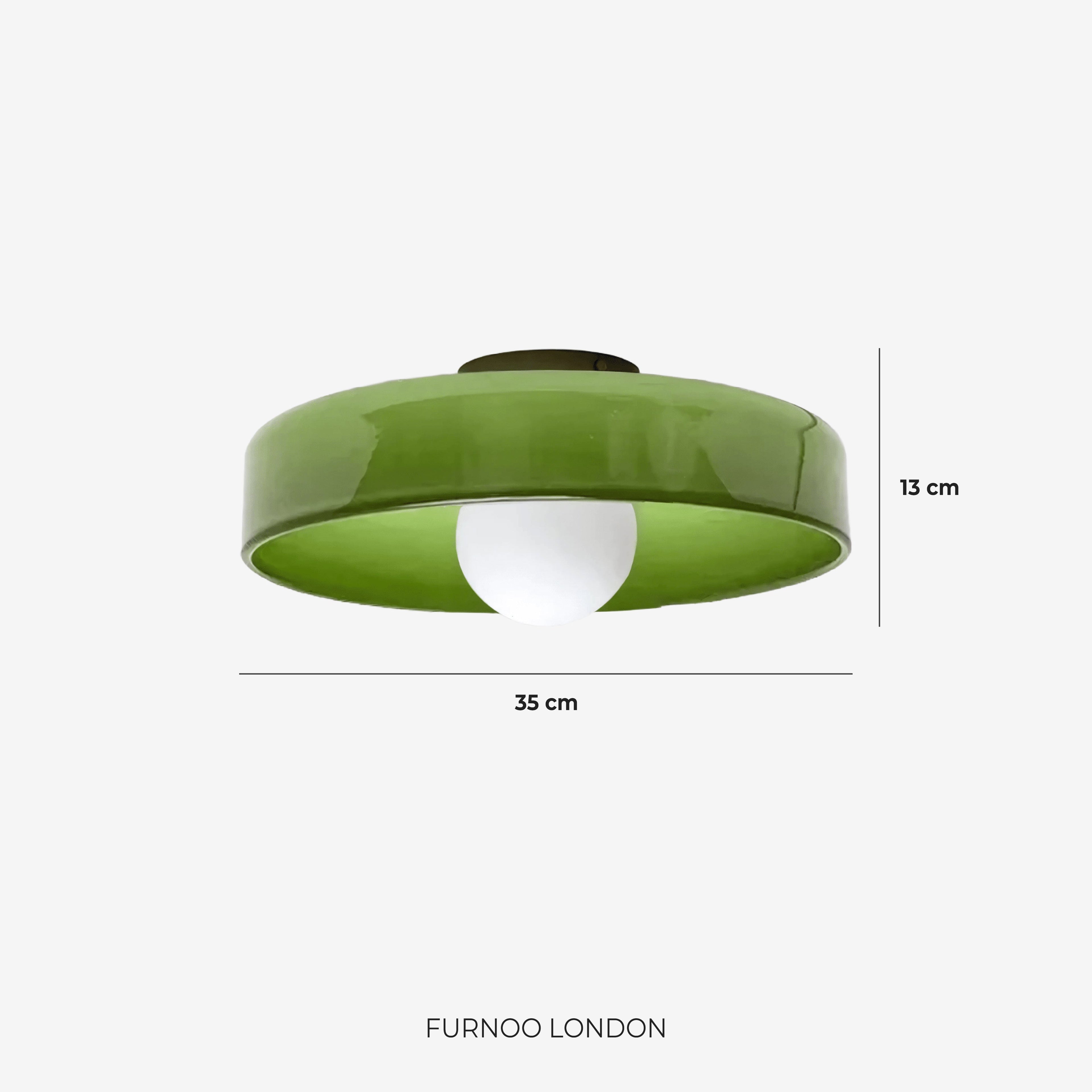 Minimalist Glass Wall and Ceiling Lamp — Modern Lighting for Hallway & Bedroom — Dimmable LED — Ø25 / Ø35 cm - Lamylie