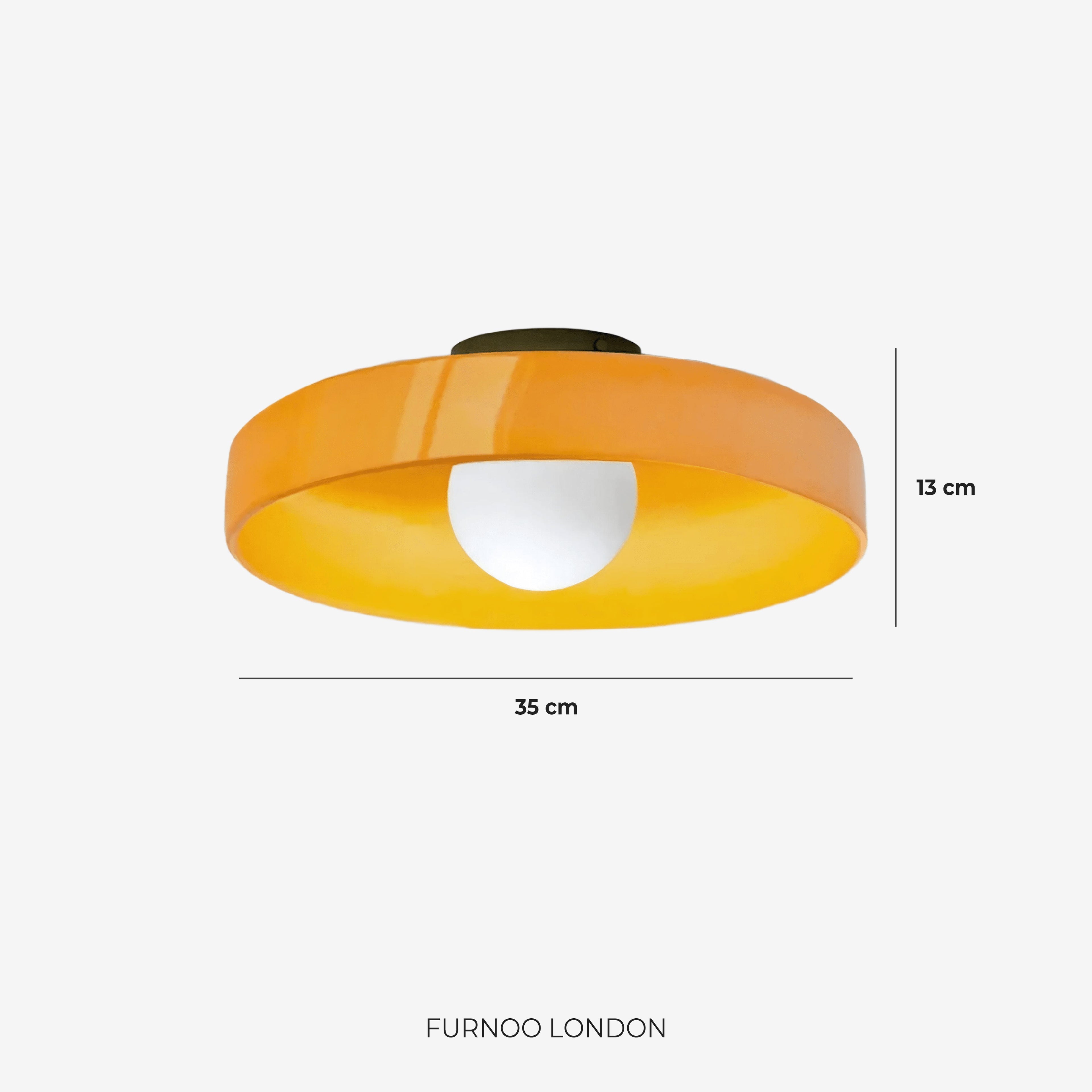 Minimalist Glass Wall and Ceiling Lamp — Modern Lighting for Hallway & Bedroom — Dimmable LED — Ø25 / Ø35 cm - Lamylie