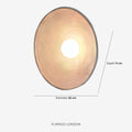 Moderne skandinavische Wandleuchte mit Holzoptik und sanftem Licht | Klein 20 cm oder Groß 27 cm | Warmweiß Kaltweiß oder Dimmbar - Lamylie