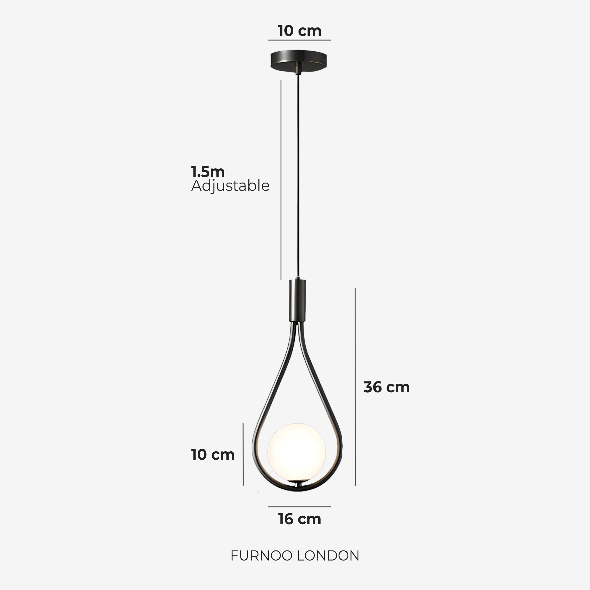 Nordic Drop Pendant Lamp Minimalist Drop-Shaped Glass Modern Lighting for Dining Room & Kitchen Island - Lamylie